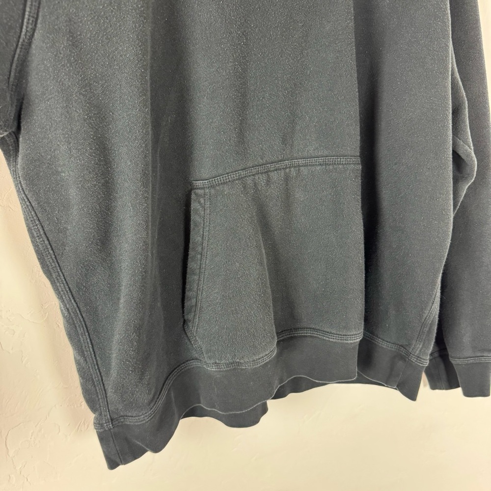 Nike Club Pullover Sweatshirt Hoodie Jacket Swoosh Logo Big Front Black Red - Picture 6 of 12